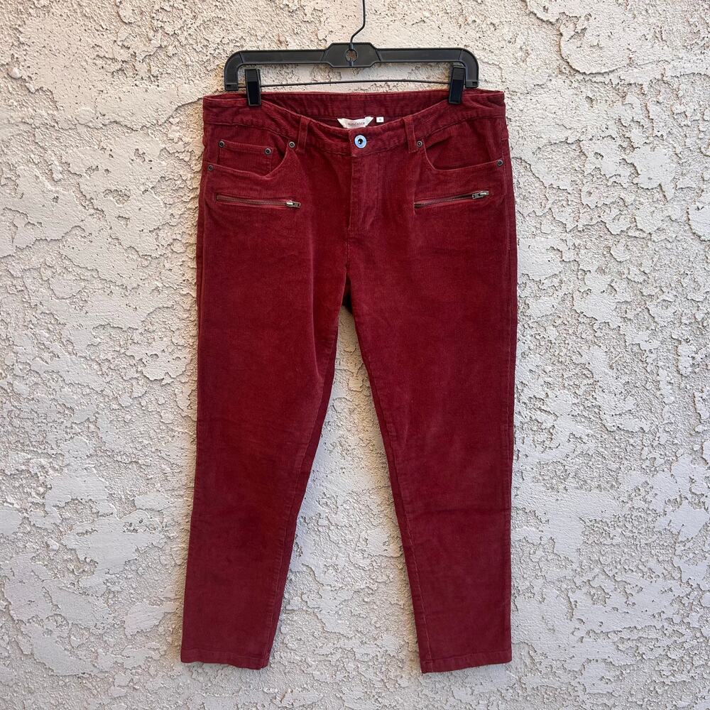 Sundance Red Rust High Rise Straight Leg Pants Size 8